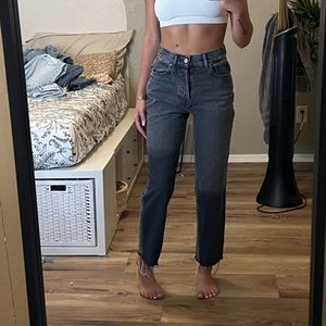 pacsun high rise straight jeans